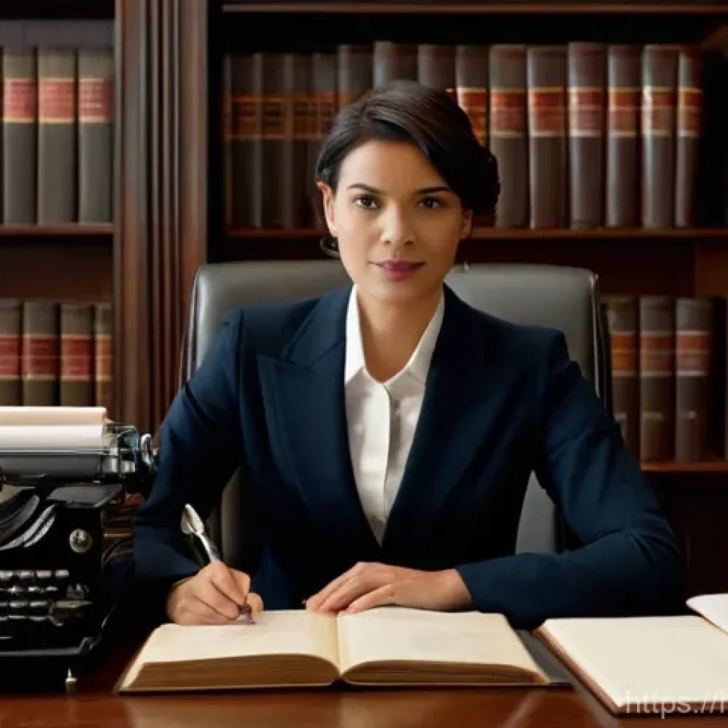 법무사로서 실무 능력 향상법 - **Prompt:** "A professional, determined female lawyer, in her early 30s and of diverse ethnicity, we...