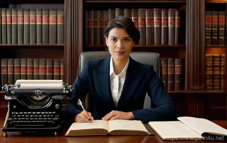 법무사로서 실무 능력 향상법 - **Prompt:** "A professional, determined female lawyer, in her early 30s and of diverse ethnicity, we...