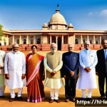 법무사 시험의 자주 출제되는 법률 문제 - **Prompt:** A majestic and inspiring scene depicting the "Soul of the Indian Constitution." A divers...