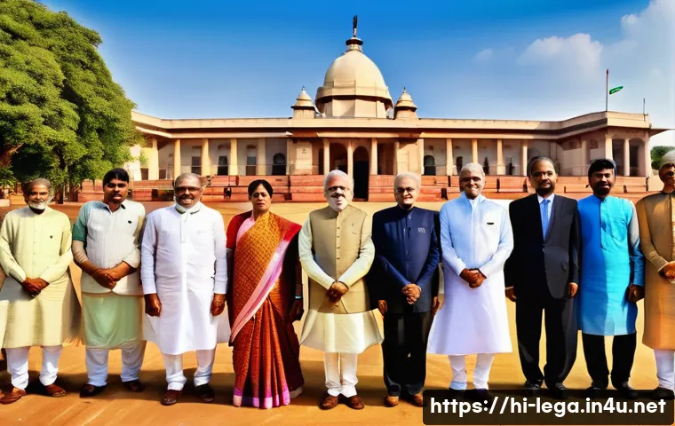 법무사 시험의 자주 출제되는 법률 문제 - **Prompt:** A majestic and inspiring scene depicting the "Soul of the Indian Constitution." A divers...