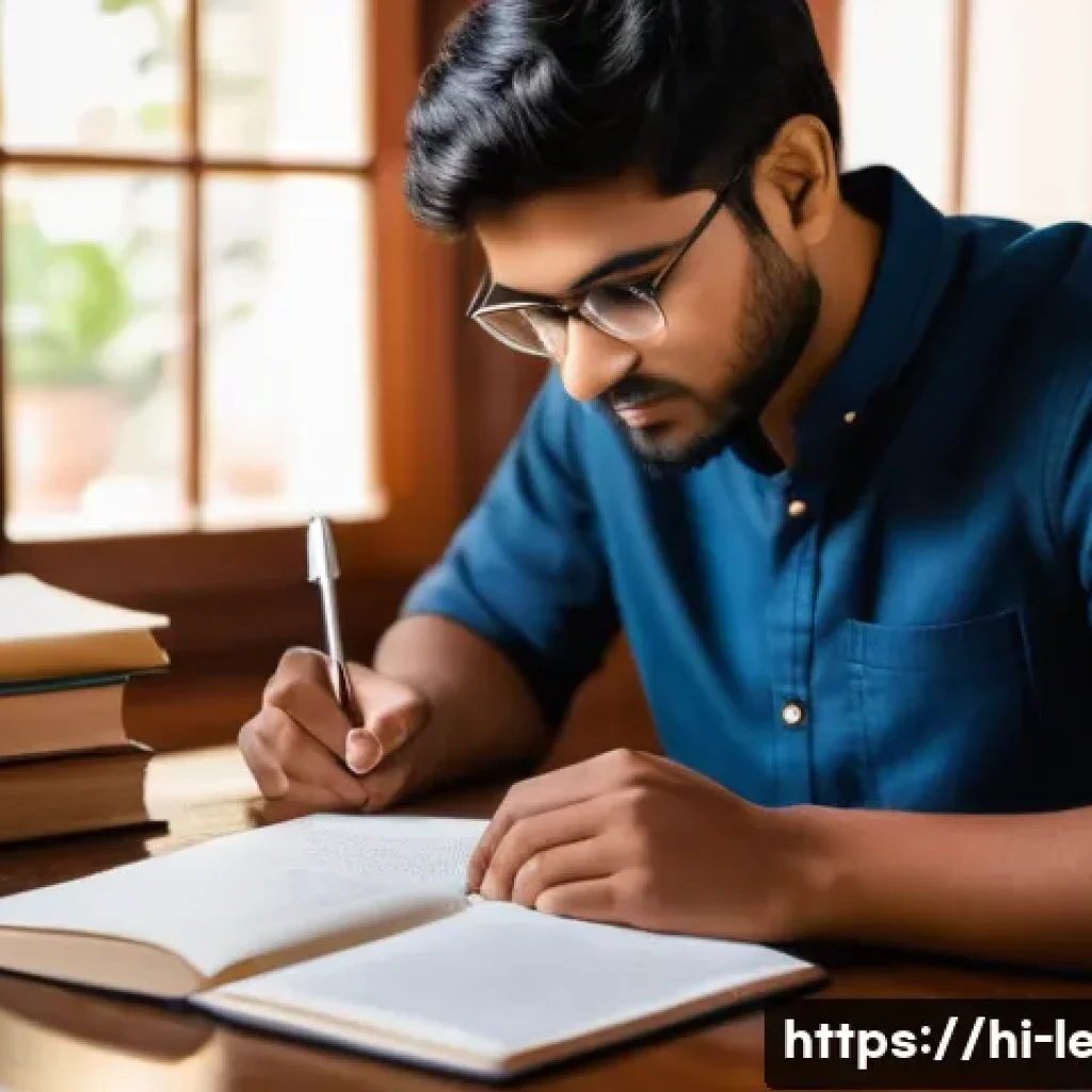 법무사 시험 중점 과목 공략 - A focused Indian law student studying in a traditional home setting, surrounded by open legal textbo...