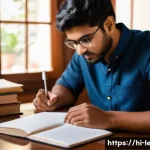 법무사 시험 중점 과목 공략 - A focused Indian law student studying in a traditional home setting, surrounded by open legal textbo...
